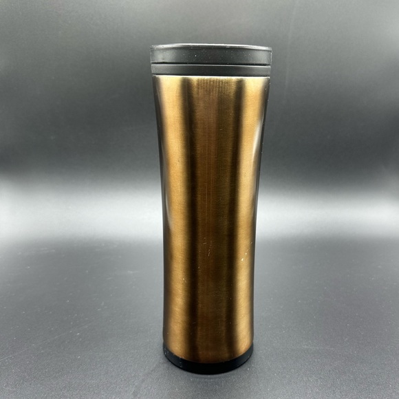 2009 Starbucks Copper Double Walled Stainless Steel 20 oz Tumbler Travel Mug Cup - Picture 2 of 5